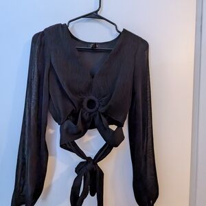 Elegant Black Women's Top